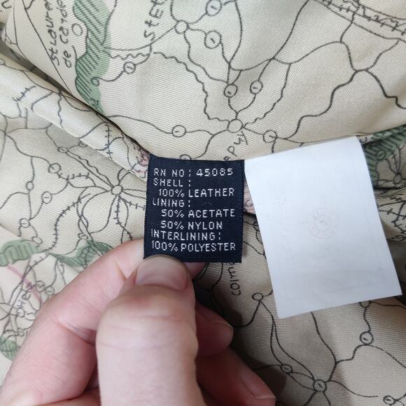 Vtg Greg Bell Brown Suede Leather Bomber Aviator Jacket Large Retro 90s Pilot - Picture 12 of 16